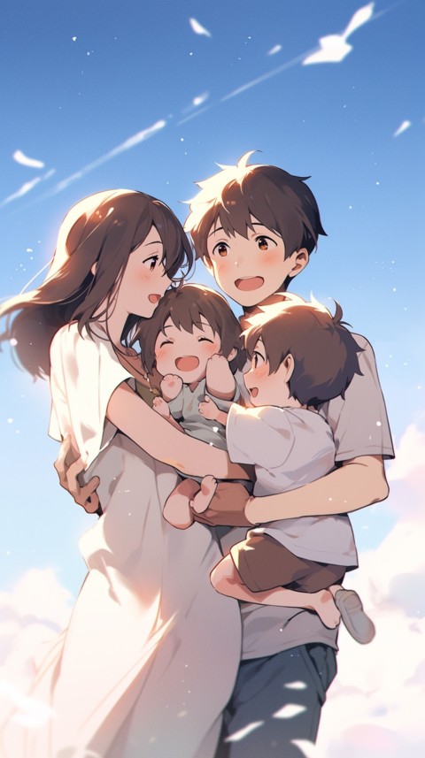 Happy Anime Family Love Aesthetic (520)