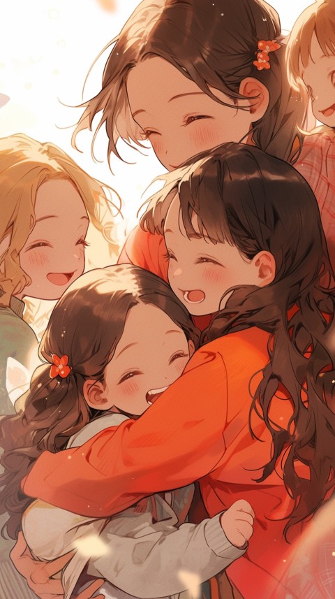 Happy Anime Family Love Aesthetic (508)