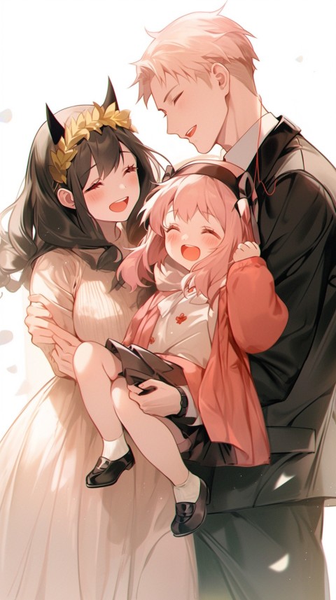Happy Anime Family Love Aesthetic (522)