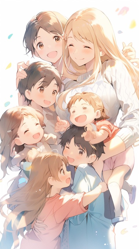 Happy Anime Family Love Aesthetic (527)