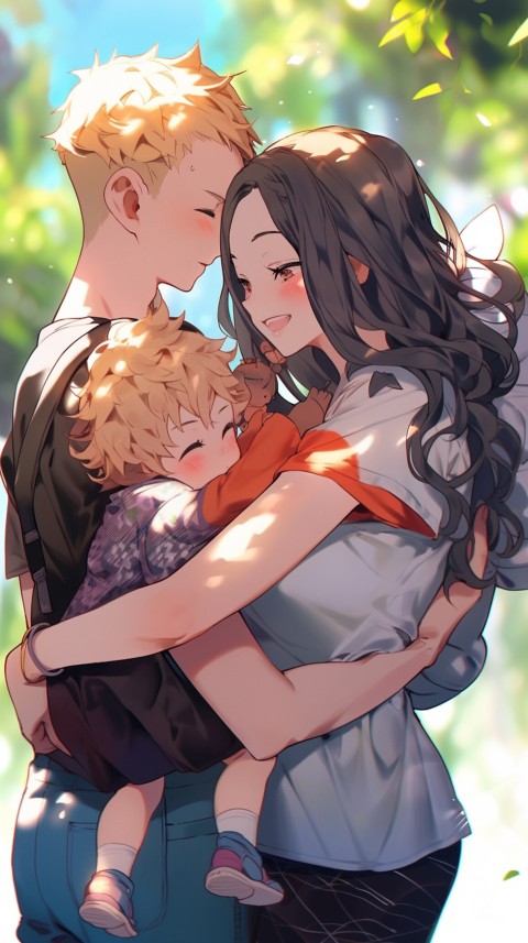 Happy Anime Family Love Aesthetic (534)