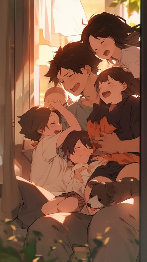 Happy Anime Family Love Aesthetic (516)