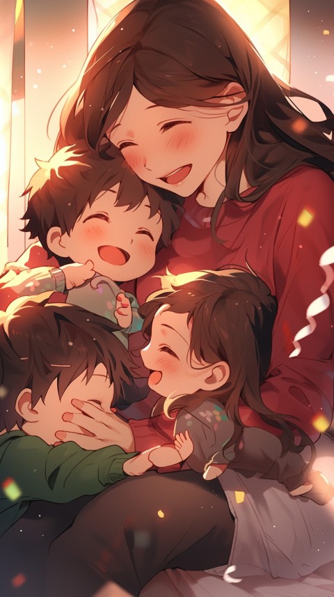 Happy Anime Family Love Aesthetic (536)