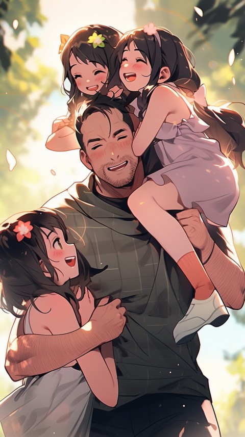 Happy Anime Family Love Aesthetic (528)