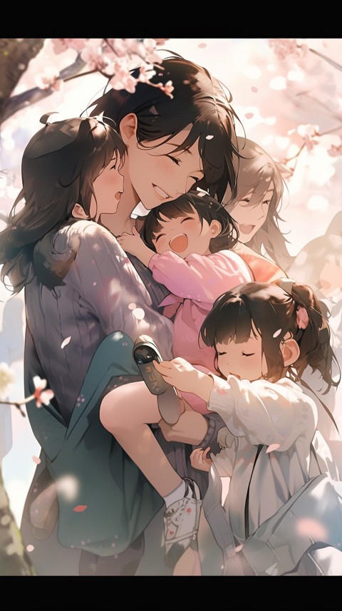 Happy Anime Family Love Aesthetic (600)