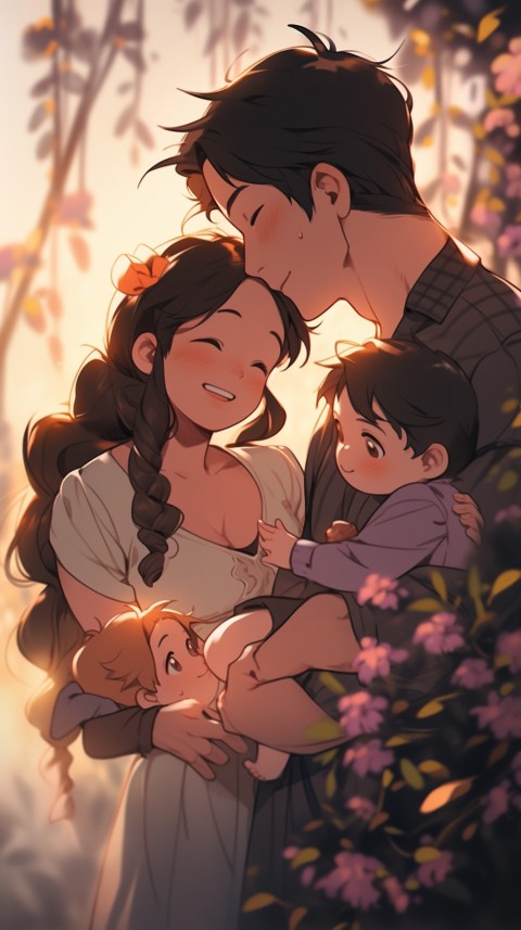 Happy Anime Family Love Aesthetic (564)