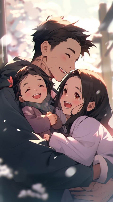 Happy Anime Family Love Aesthetic (575)