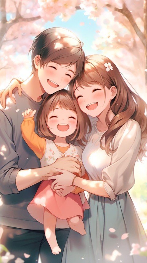 Happy Anime Family Love Aesthetic (553)
