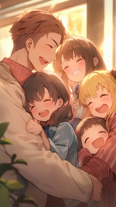 Happy Anime Family Love Aesthetic (591)