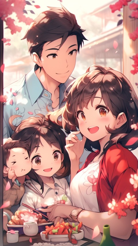 Happy Anime Family Love Aesthetic (551)