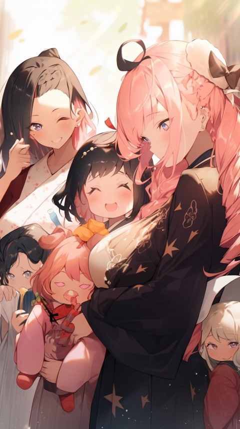 Happy Anime Family Love Aesthetic (563)