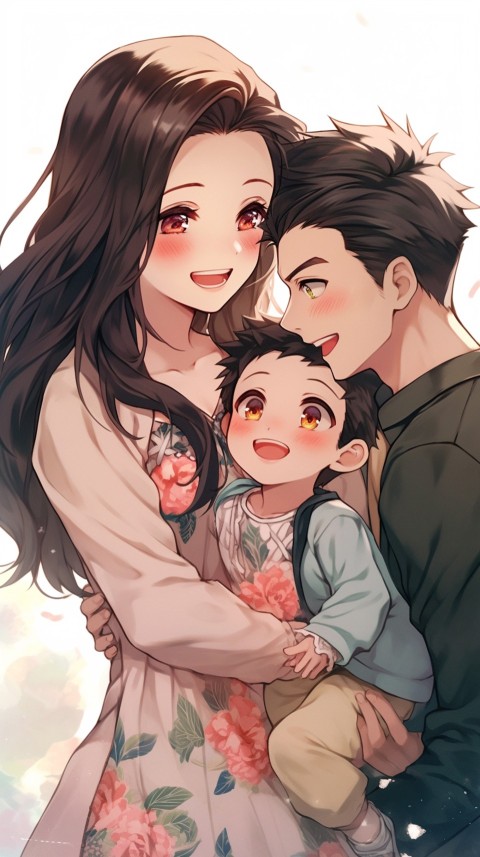 Happy Anime Family Love Aesthetic (561)