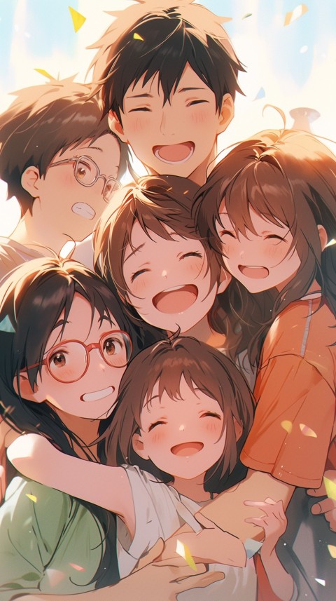 Happy Anime Family Love Aesthetic (554)