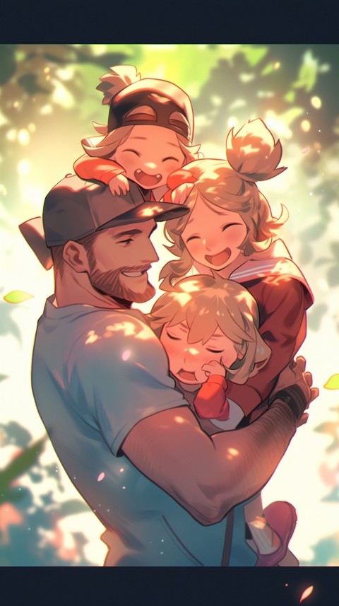 Happy Anime Family Love Aesthetic (576)