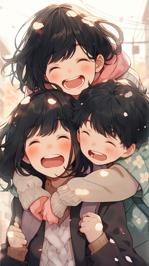 Happy Anime Family Love Aesthetic (592)