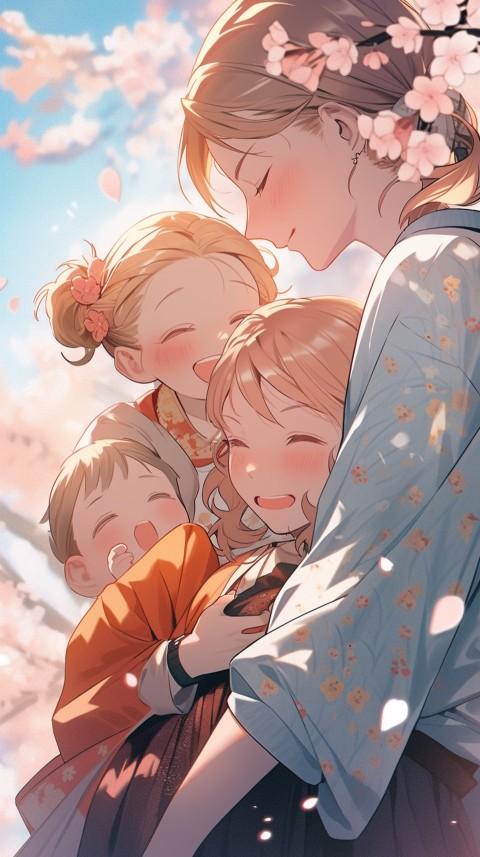 Happy Anime Family Love Aesthetic (574)
