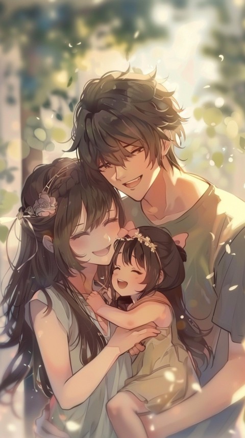 Happy Anime Family Love Aesthetic (610)