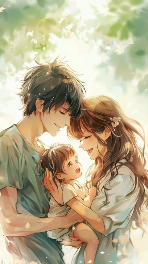 Happy Anime Family Love Aesthetic (637)