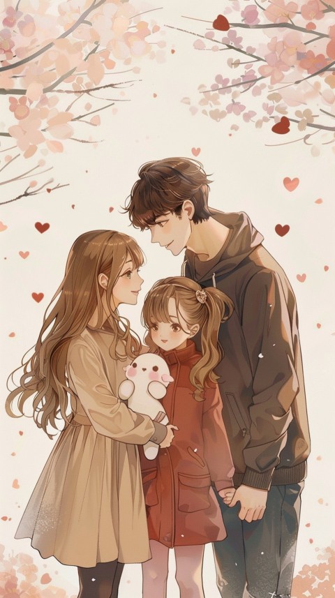 Happy Anime Family Love Aesthetic (633)