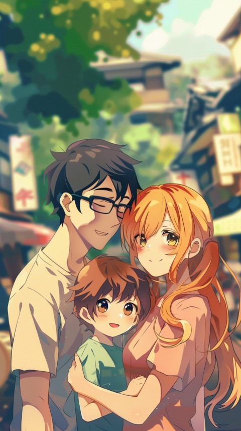 Happy Anime Family Love Aesthetic (631)