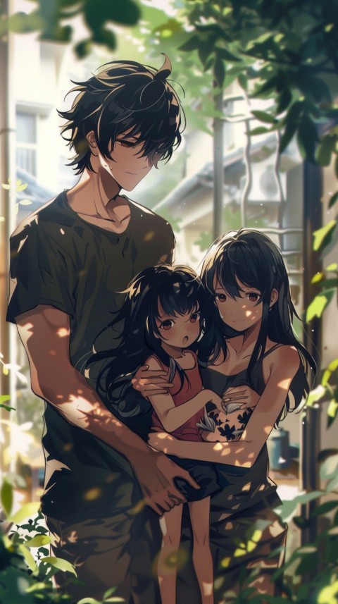 Happy Anime Family Love Aesthetic (618)