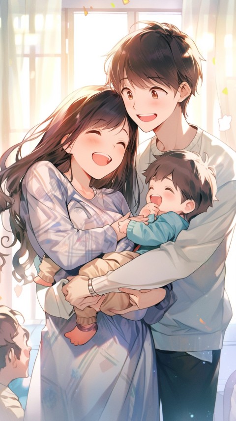 Happy Anime Family Love Aesthetic (607)