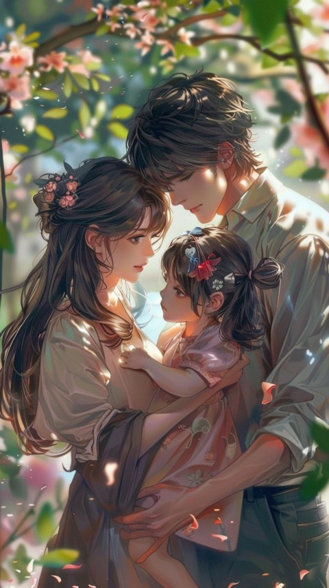 Happy Anime Family Love Aesthetic (649)