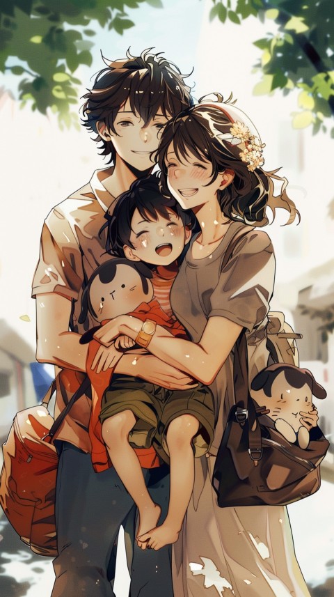 Happy Anime Family Love Aesthetic (628)