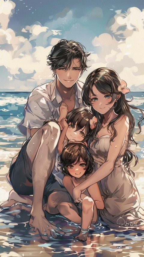 Happy Anime Family Love Aesthetic (622)