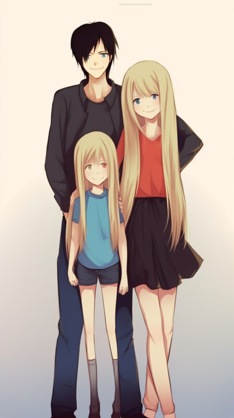 Happy Anime Family Love Aesthetic (667)