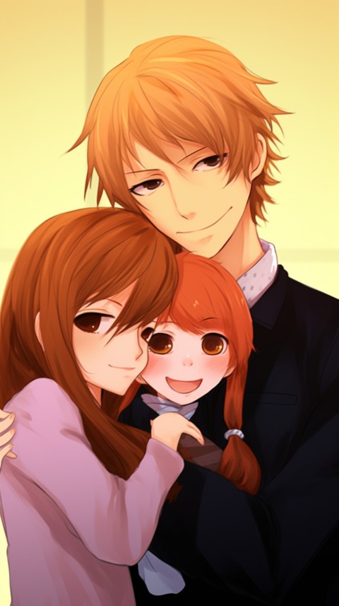 Happy Anime Family Love Aesthetic (669)
