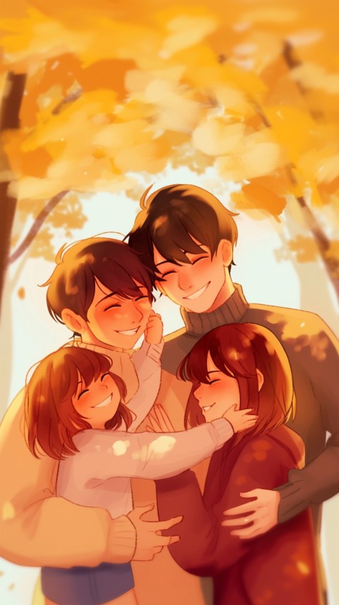 Happy Anime Family Love Aesthetic (693)