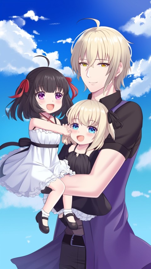 Happy Anime Family Love Aesthetic (680)