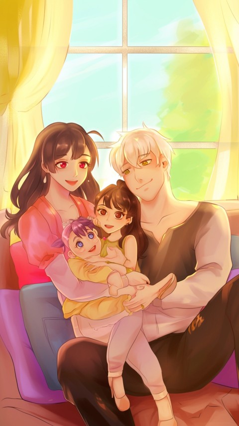 Happy Anime Family Love Aesthetic (695)