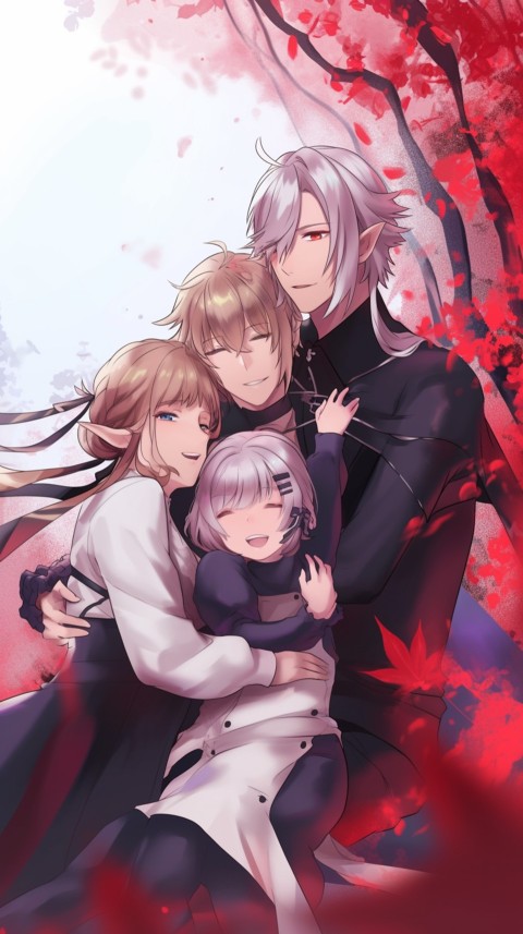 Happy Anime Family Love Aesthetic (676)