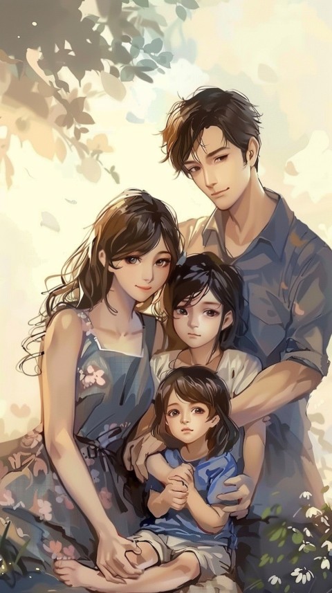 Happy Anime Family Love Aesthetic (659)