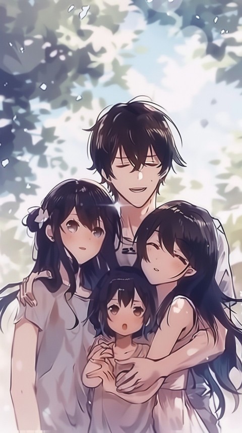 Happy Anime Family Love Aesthetic (653)