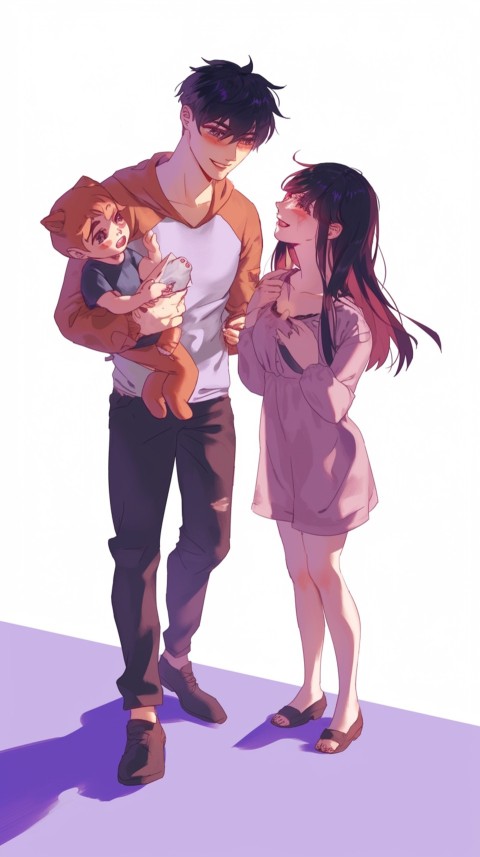 Happy Anime Family Love Aesthetic (706)