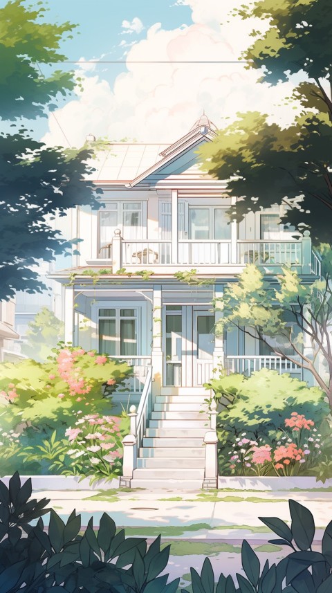 Anime Village House Nature Landscape Aesthetic (16)