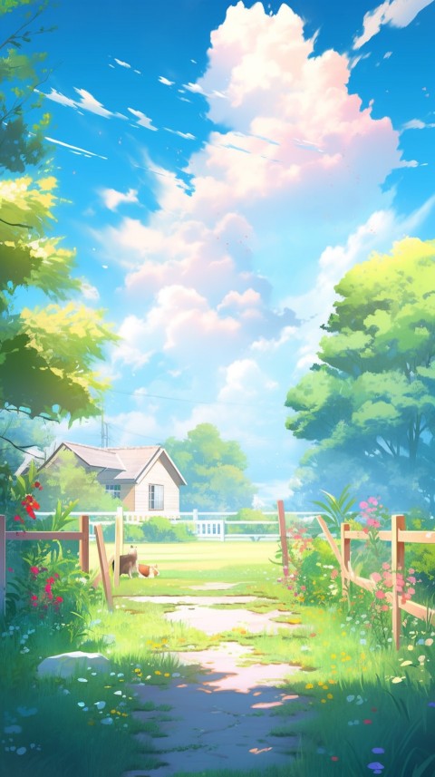 Anime Village House Nature Landscape Aesthetic (139)