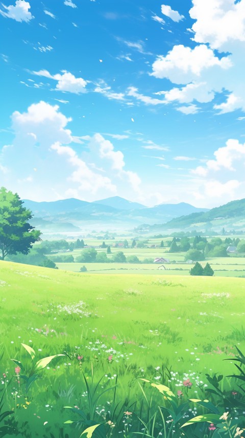 Anime Village House Nature Landscape Aesthetic (156)