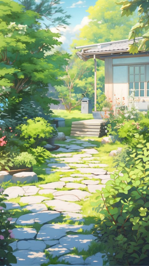 Anime Village House Nature Landscape Aesthetic (217)