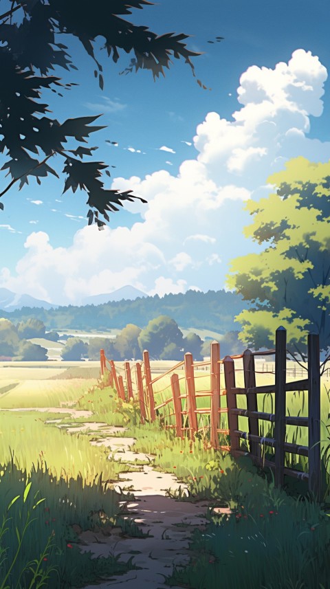 Anime Village House Nature Landscape Aesthetic (303)