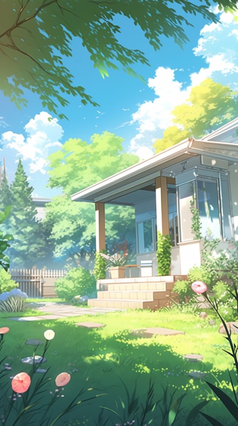 Anime Village House Nature Landscape Aesthetic (389)
