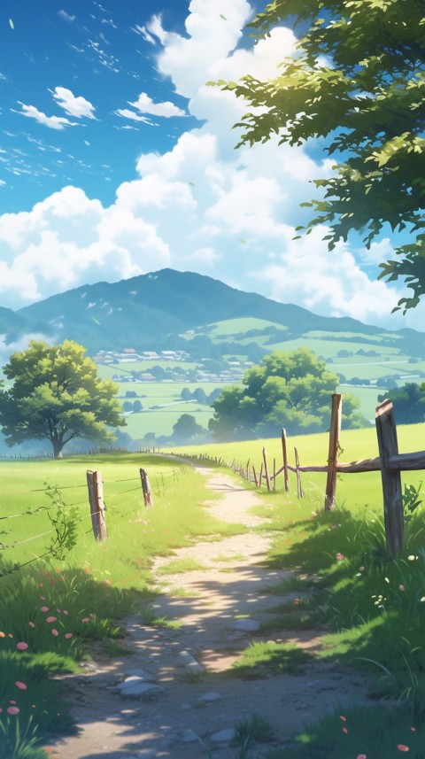 Anime Village House Nature Landscape Aesthetic (413)