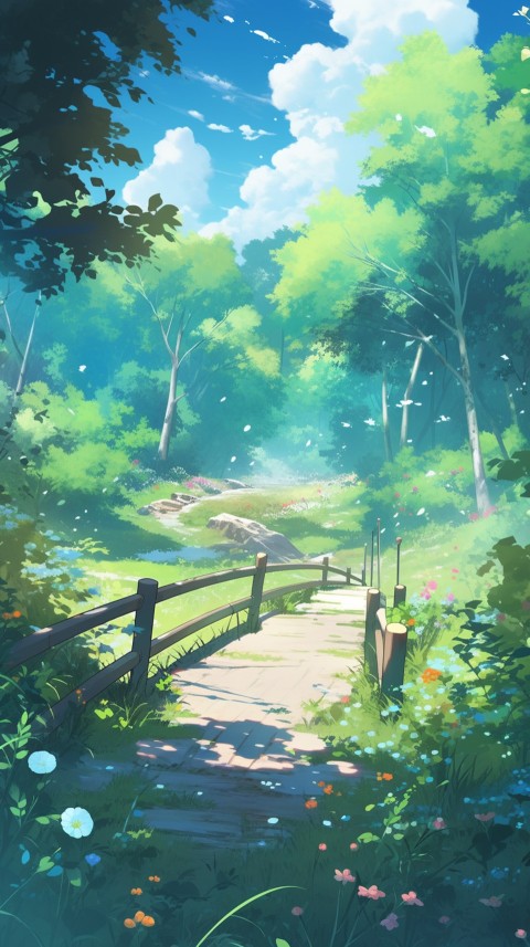 Anime Village House Nature Landscape Aesthetic (459)