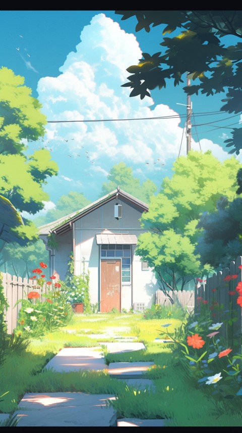 Anime Village House Nature Landscape Aesthetic (479)