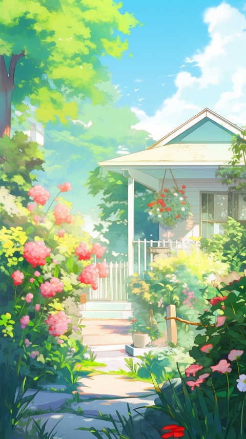 Anime Village House Nature Landscape Aesthetic (567)