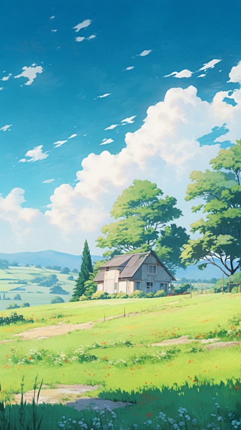 Anime Village House Nature Landscape Aesthetic (639)
