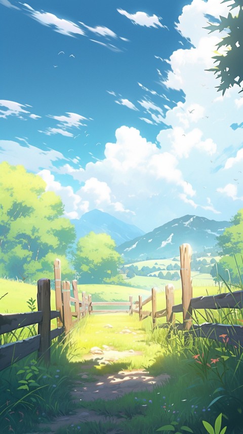 Anime Village House Nature Landscape Aesthetic (739)